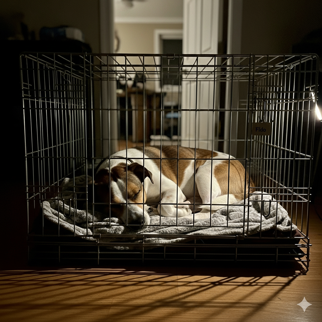 Is It Cruel to Crate a Dog at Night